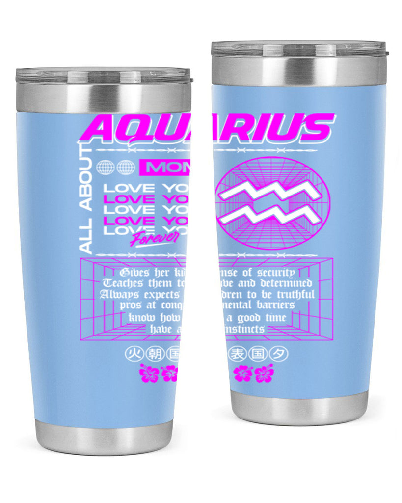 aquarius 86#- zodiac- Tumbler