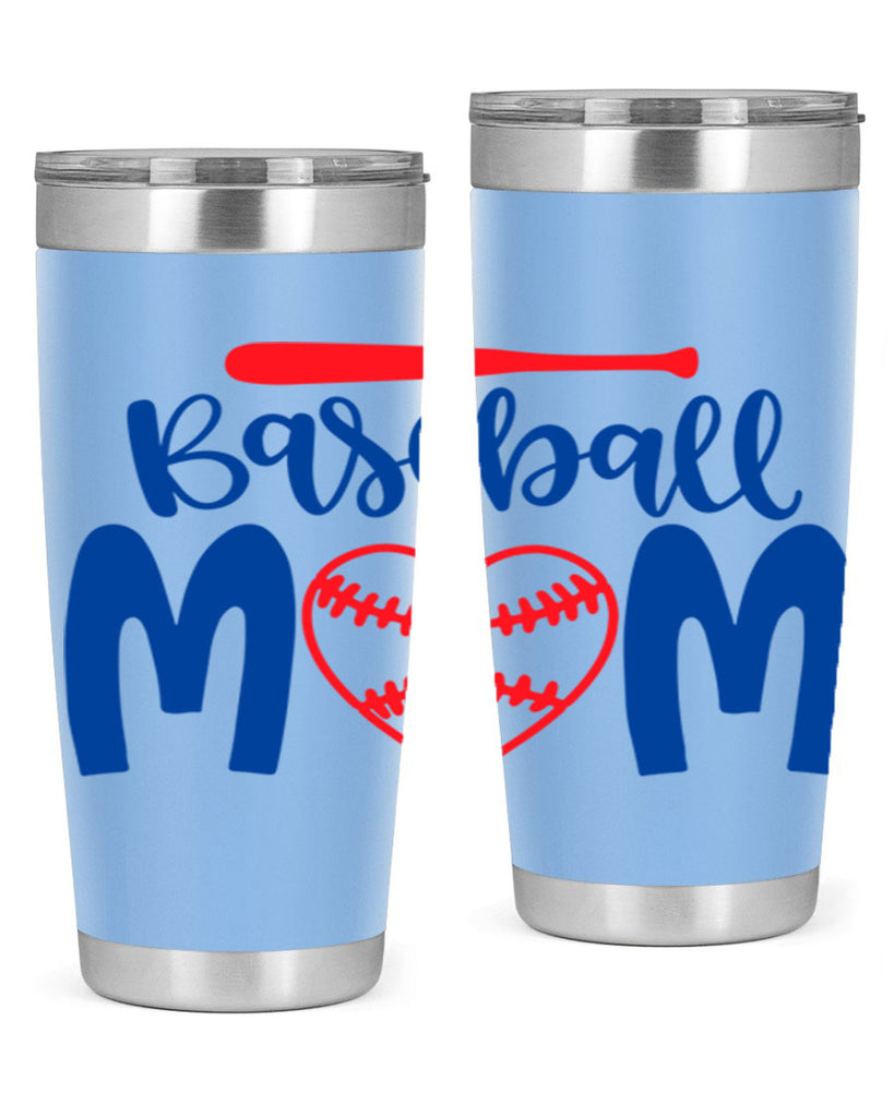 baseball mom 278#- mom- Tumbler