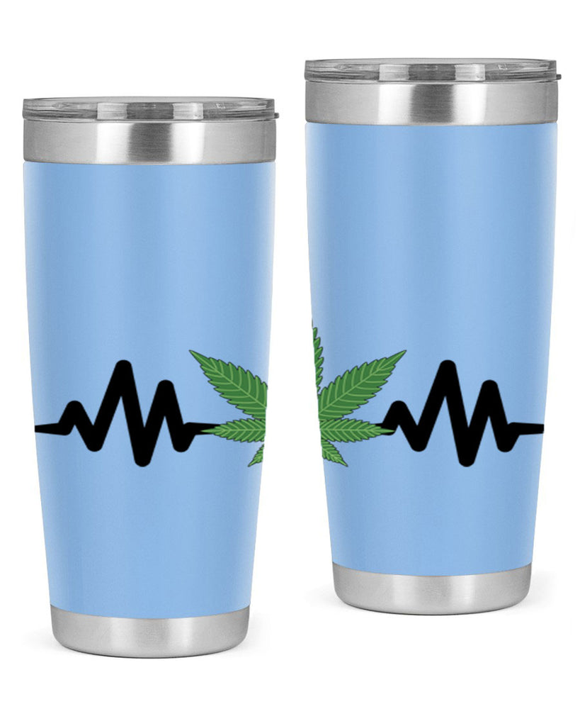 cannabis heartbeat 46#- marijuana- Tumbler