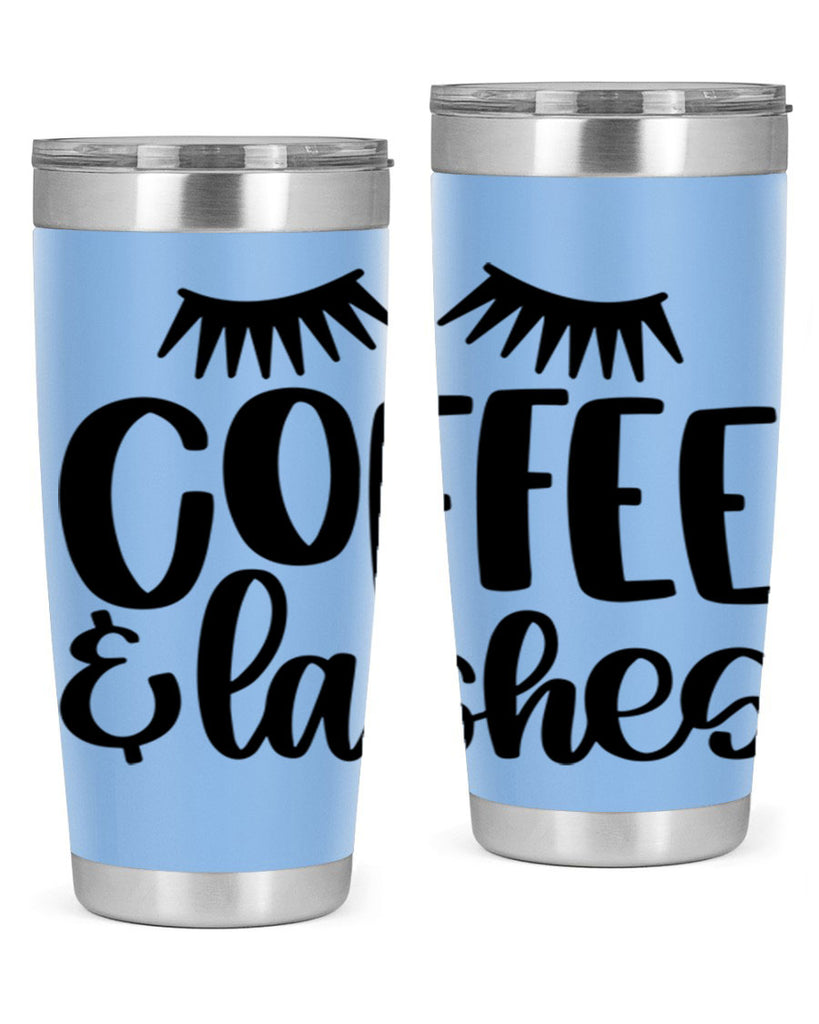 coffee lashes 177#- coffee- Tumbler