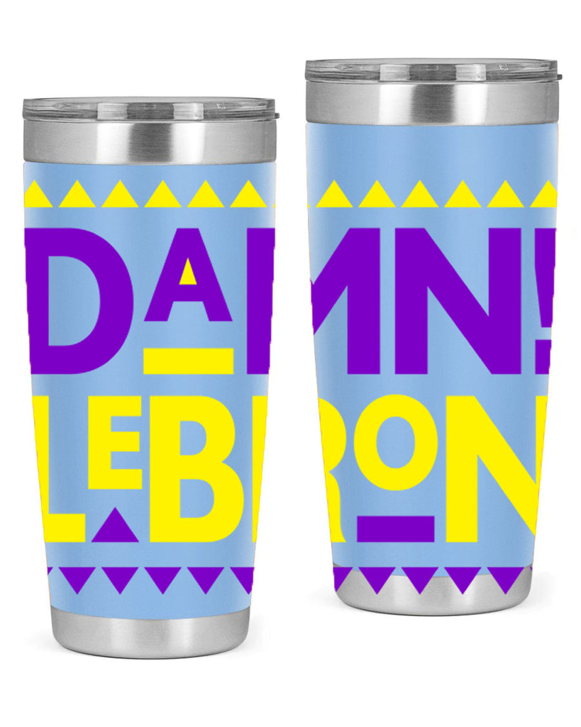 damn lebron 177#- black words phrases- Cotton Tank