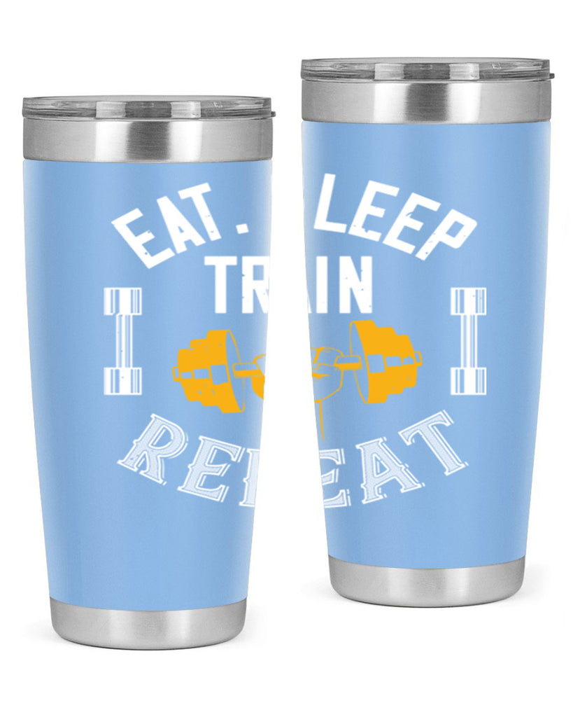 eat sleep train rapid 56#- gym- Tumbler