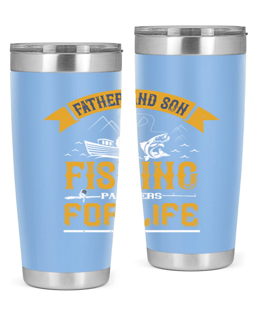 father and son fishing partners for life 158#- fishing- Tumbler