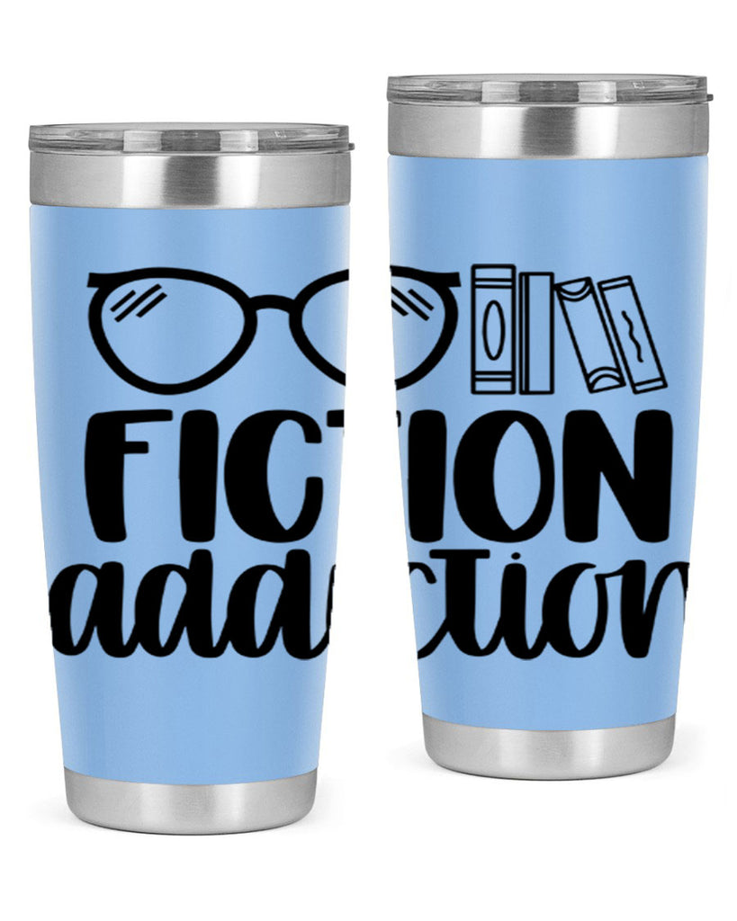 fiction addiction 40#- reading- Tumbler