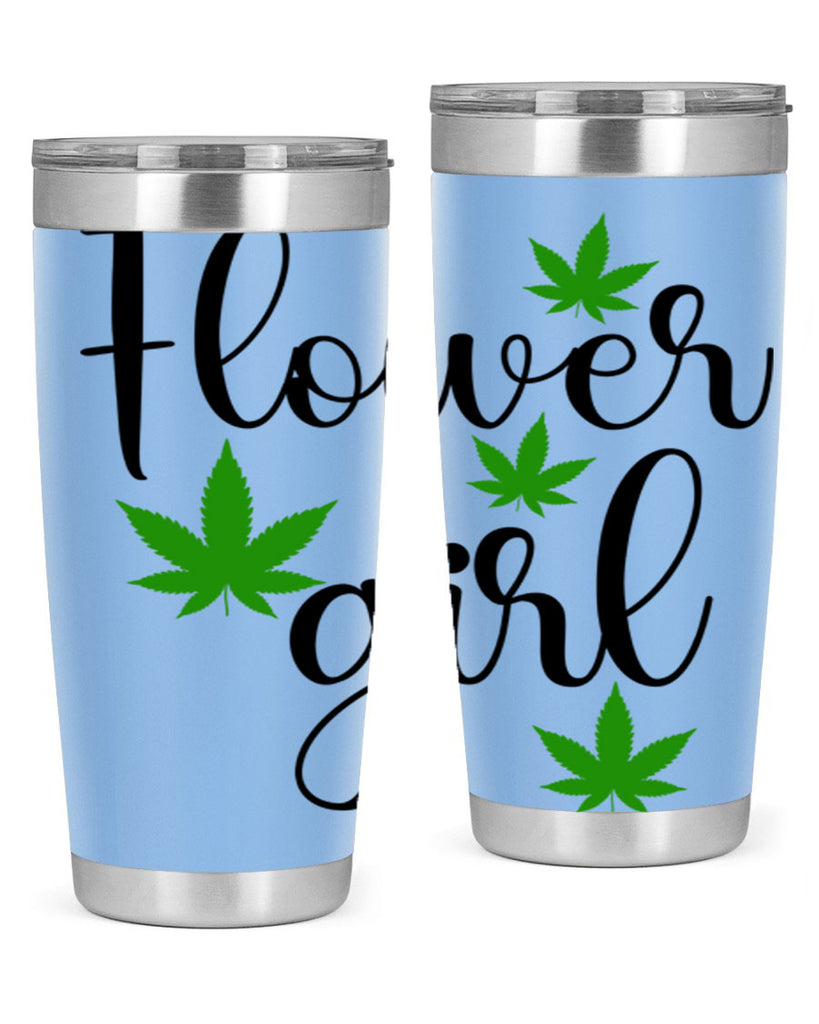 flower girl cannabis 84#- marijuana- Tumbler