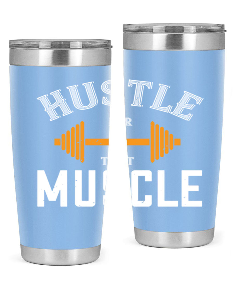 hustel for that muscle 92#- gym- Tumbler