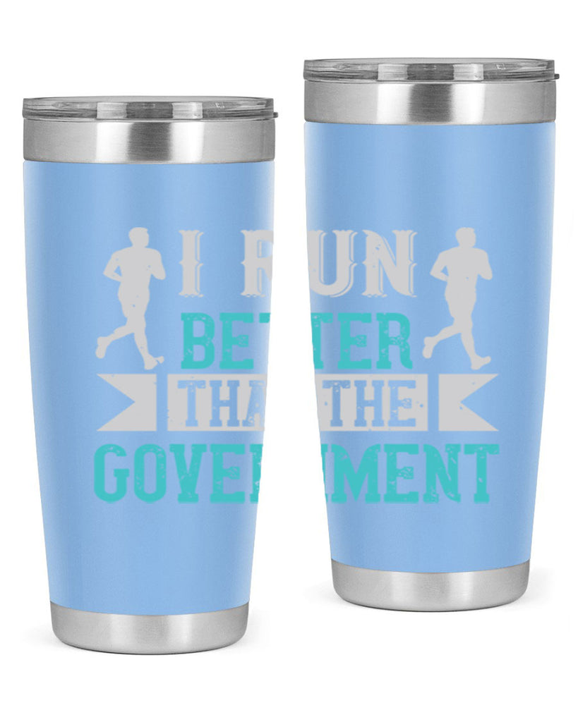 i run better than the government 39#- running- Tumbler