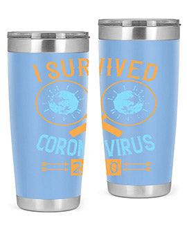 i survived corona virus Style 34#- corona virus- Cotton Tank