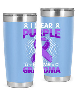 i wear purple for grandma 171#- alzheimers- Tumbler