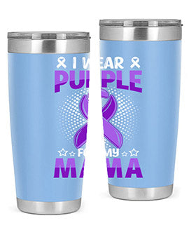 i wear purple for mama 173#- alzheimers- Tumbler