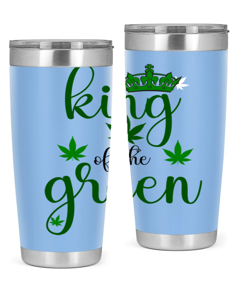 king of the green 177#- marijuana- Tumbler