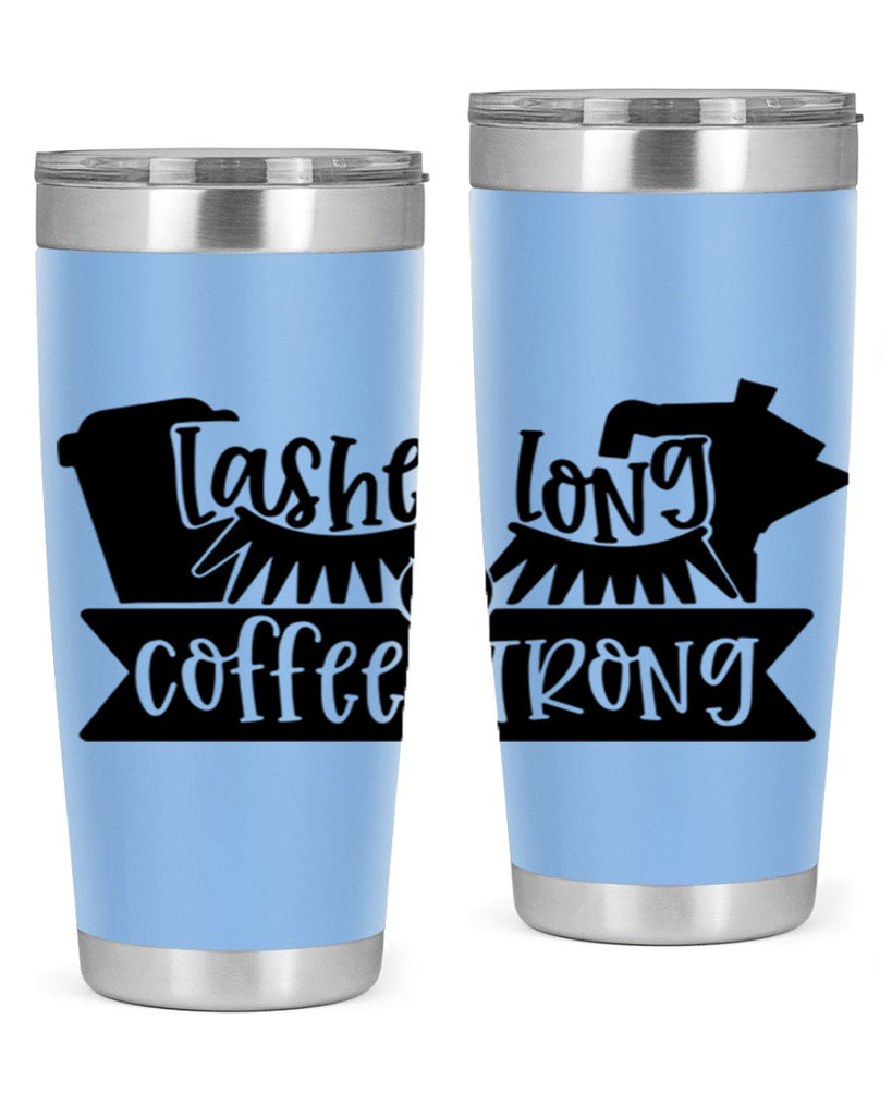 lashes long coffee strong 82#- coffee- Tumbler