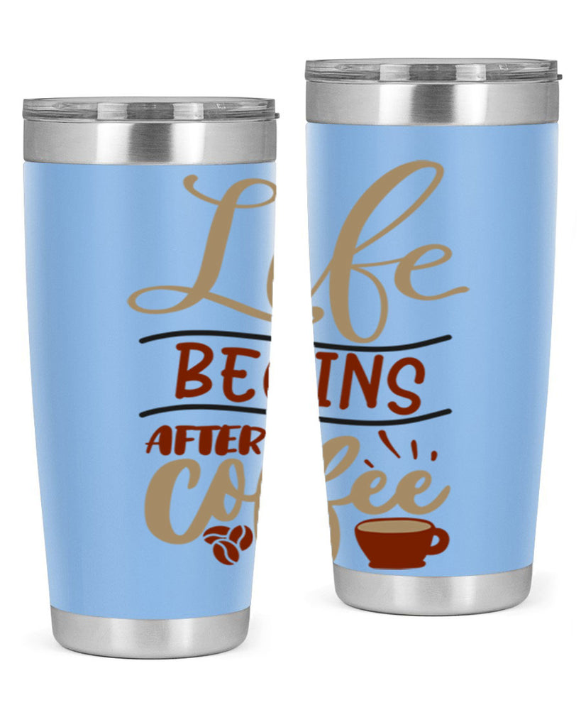 life begins after coffee 210#- coffee- Tumbler