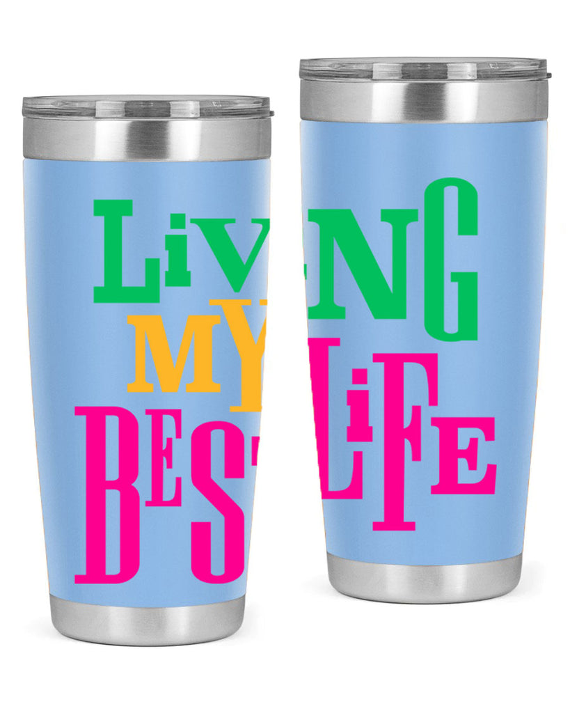living my best life 96#- black words phrases- Cotton Tank