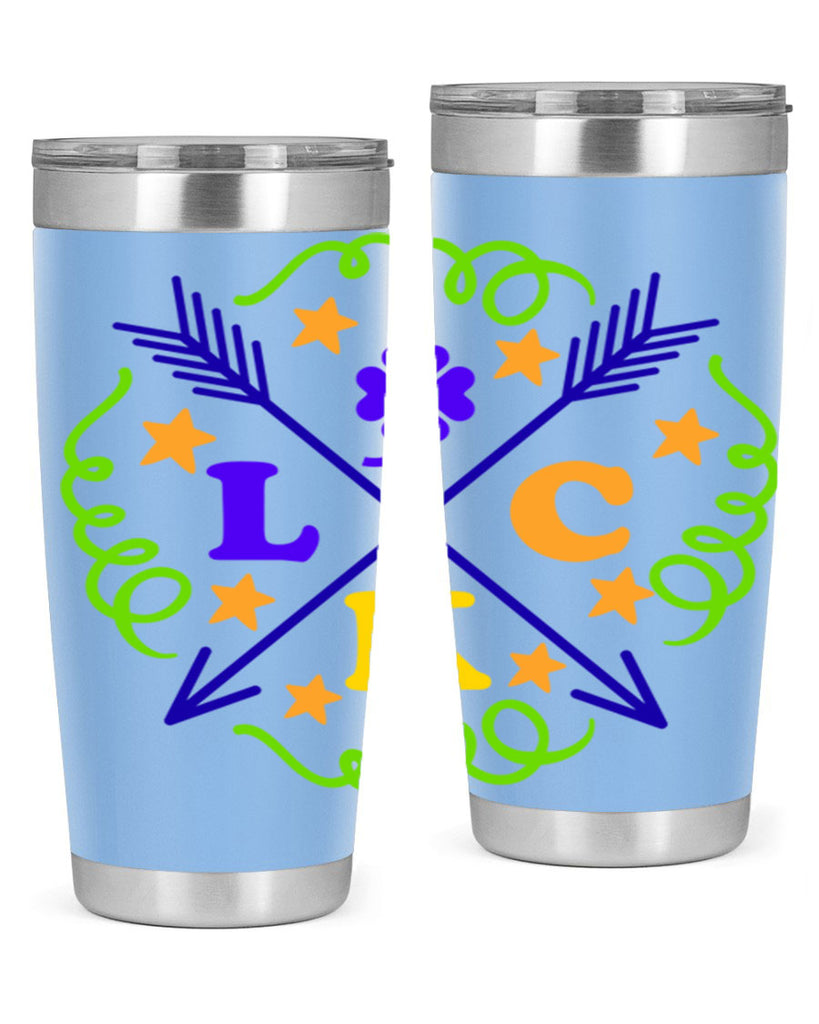 luck 16#- mardi gras- Tumbler