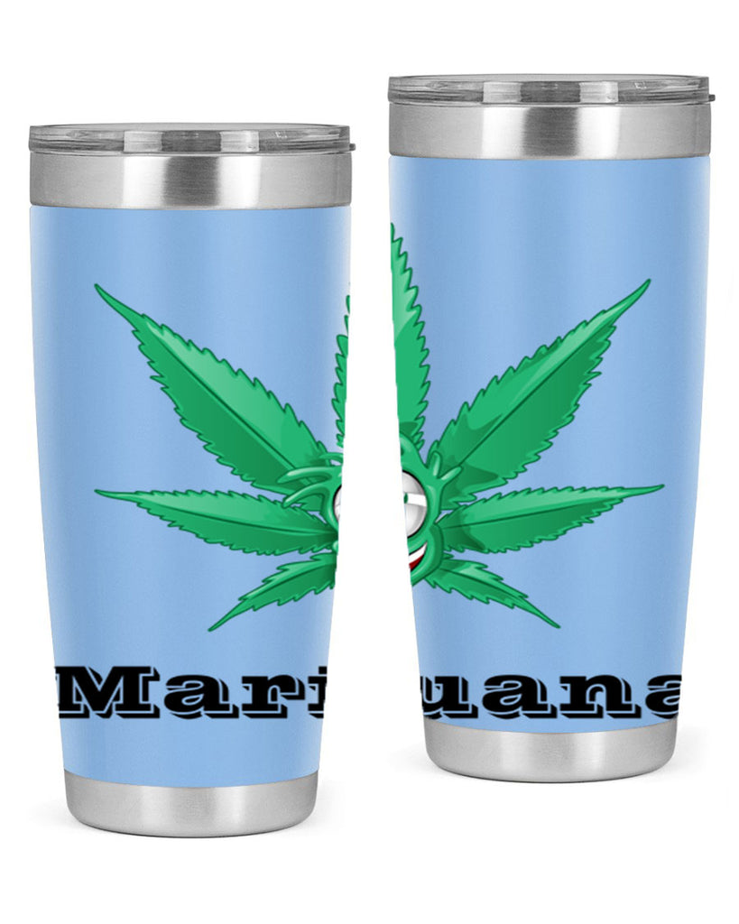 marijuana happy face 199#- marijuana- Tumbler