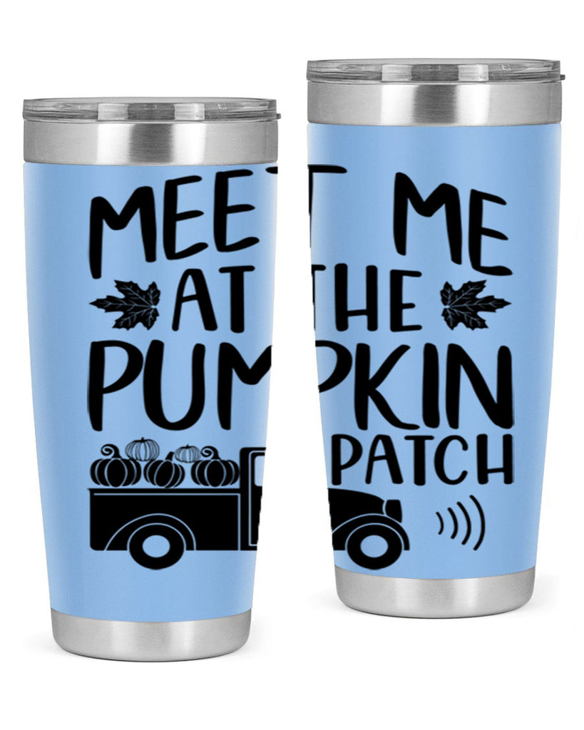 meet me at the pumpkin patch 423#- fall- Tumbler