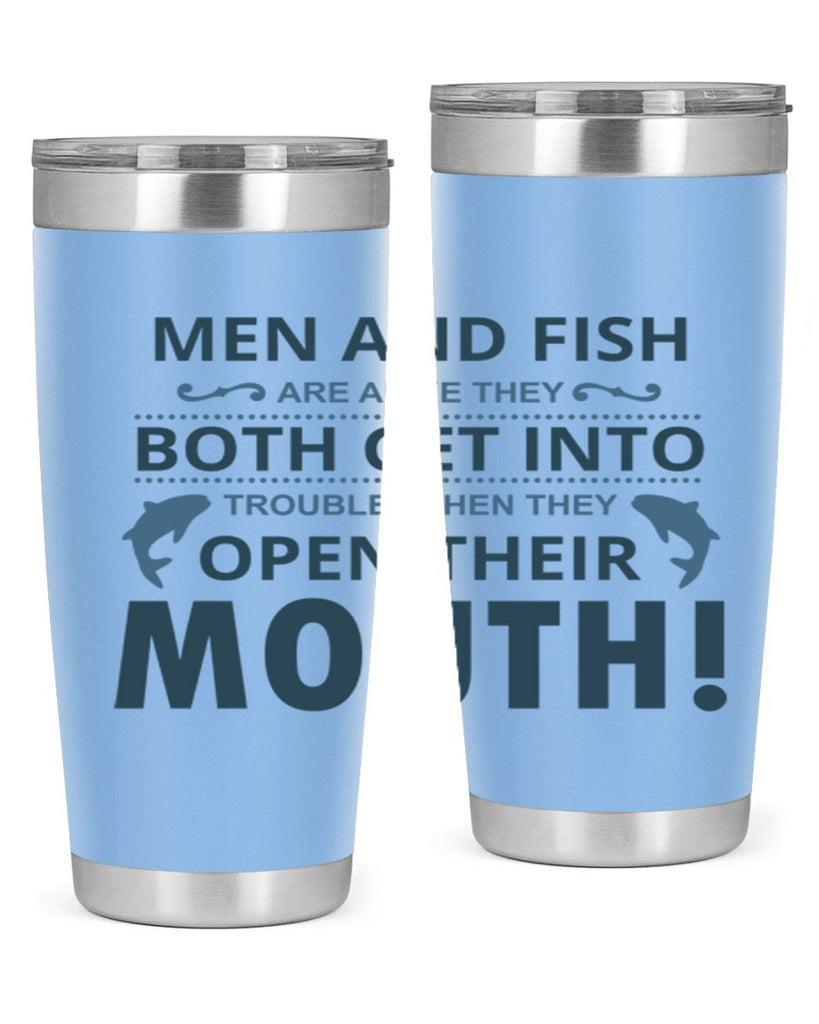 men fish 52#- fishing- Tumbler