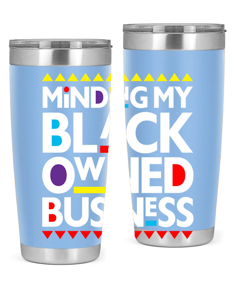 minding my black ownedbusiness 68#- black words phrases- Cotton Tank