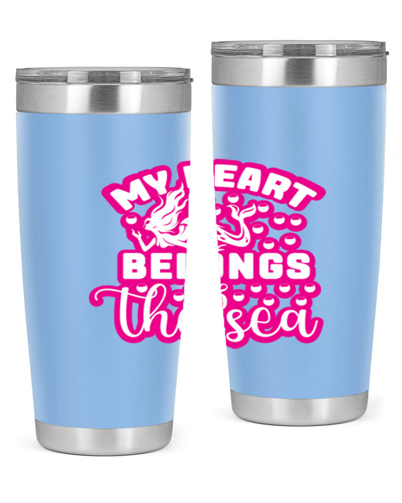 my heart belongs to the sea 515#- mermaid- Tumbler