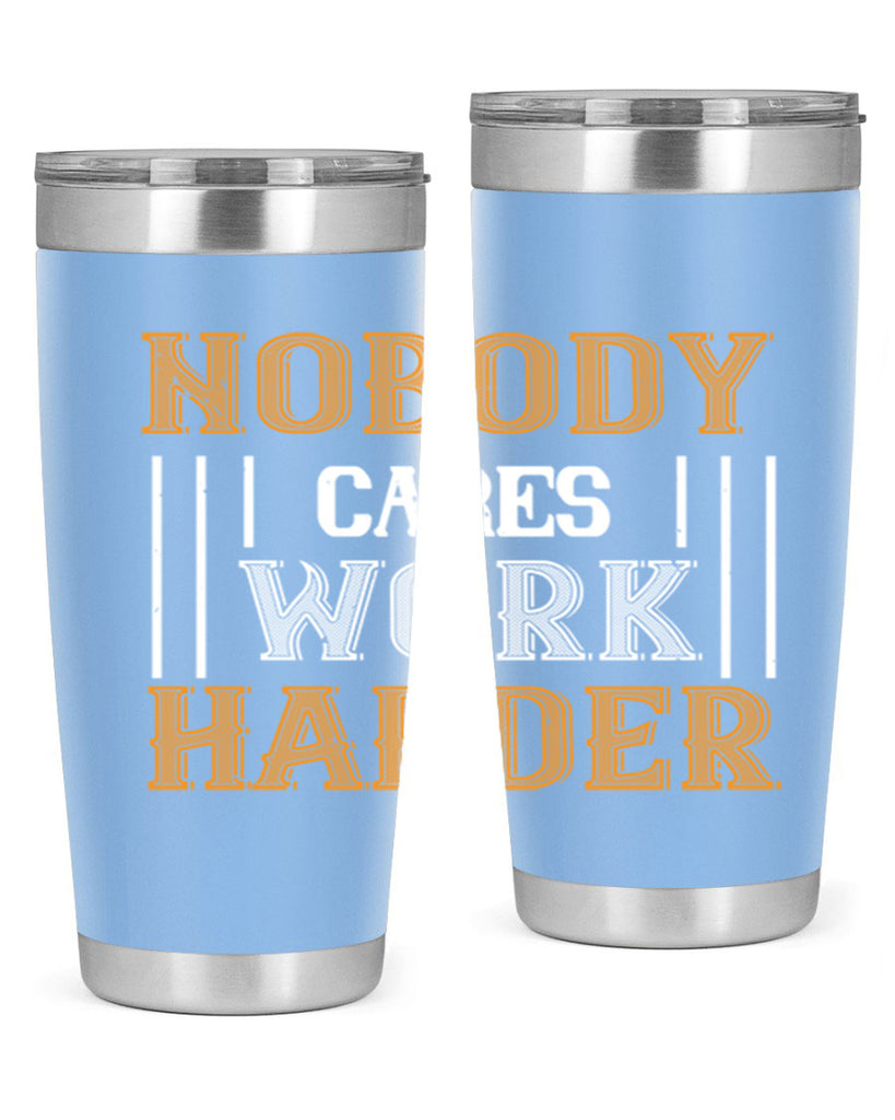 nobody i cares work herder 78#- gym- Tumbler