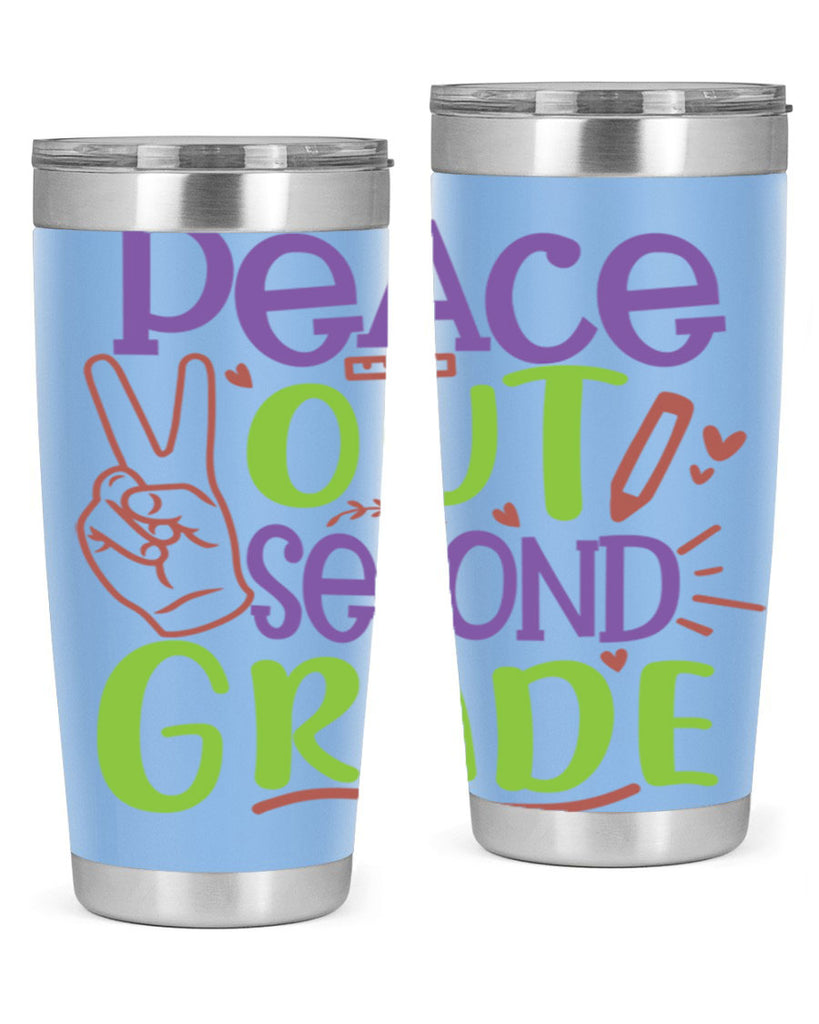 peace out 2nd grade 1#- second grade- Tumbler