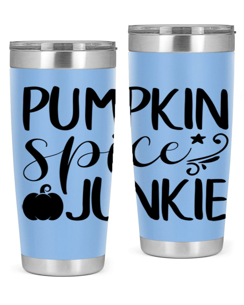 pumpkin spice junkie 548#- fall- Tumbler