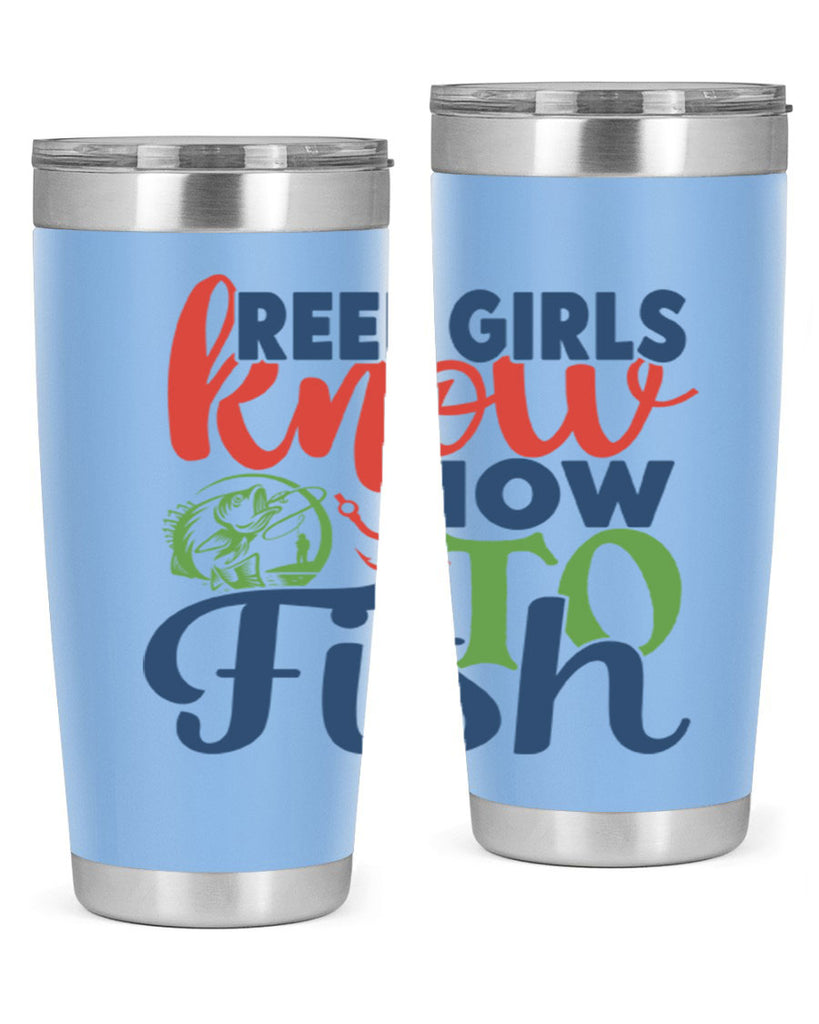 reel girls know how to fish 197#- fishing- Tumbler