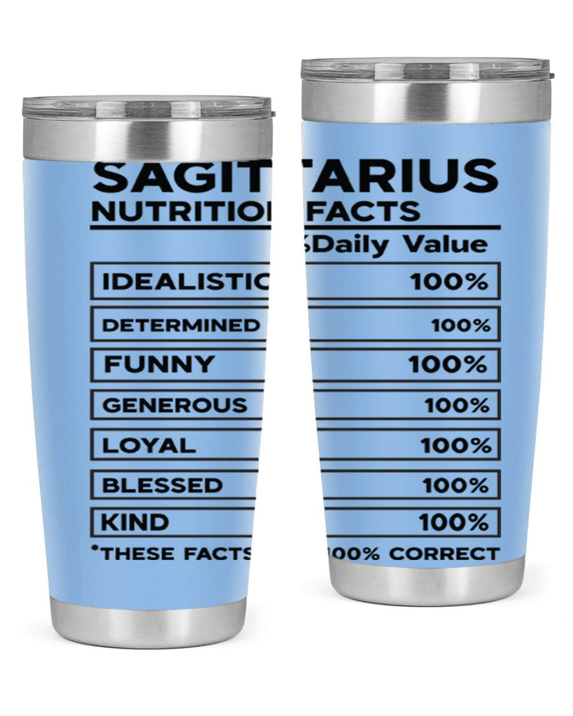 sagittarius Nutrition Facts 400#- zodiac- Tumbler