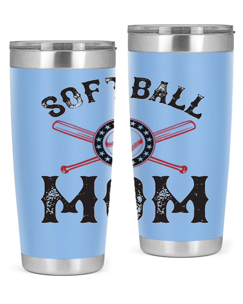 softball mom 66#- mom- Tumbler