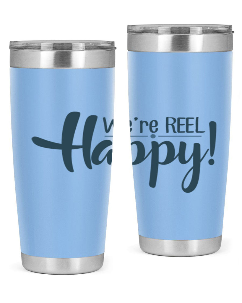 we are reel happy 16#- fishing- Tumbler