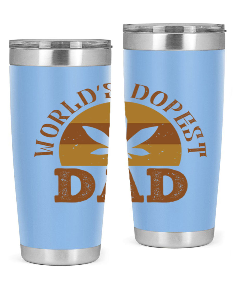 world’s dopest dad 137#- fathers day- Tumbler