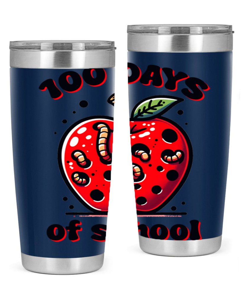100 Days of School Apple 31#- 100 days of school- Tumbler