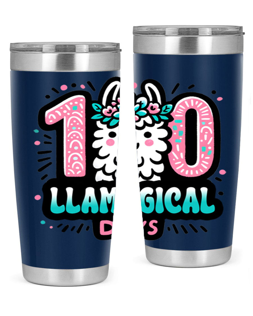 100 Llamagical Days Sublimation 35#- 100 days of school- Tumbler