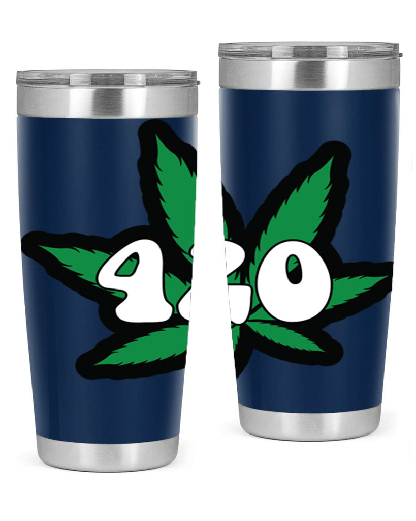 420 4#- marijuana- Tumbler