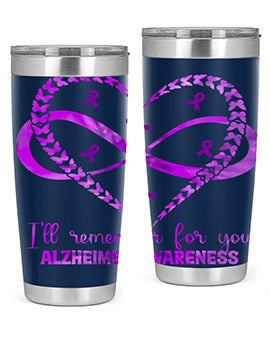 AlzheimerS Awareness Heart Infinity 14#- alzheimers- Tumbler