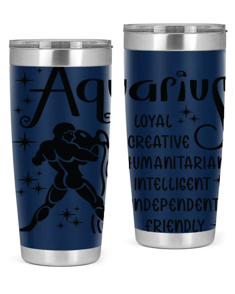 Aquarius 64#- zodiac- Tumbler