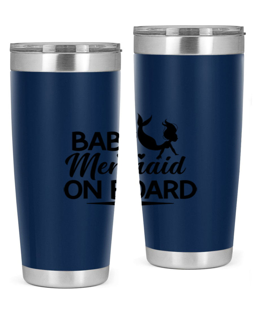 Baby Mermaid On Board 25#- mermaid- Tumbler