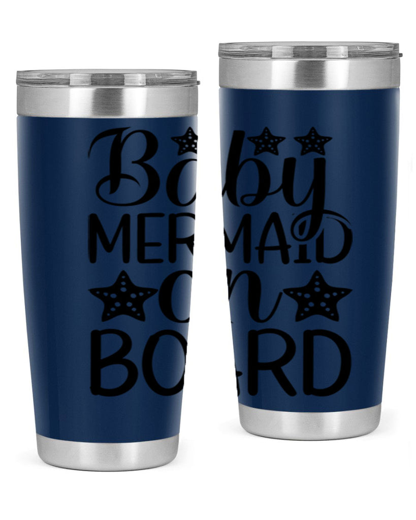 Baby Mermaid On Board 32#- mermaid- Tumbler