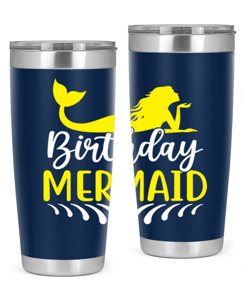 Birthday Mermaid 68#- mermaid- Tumbler