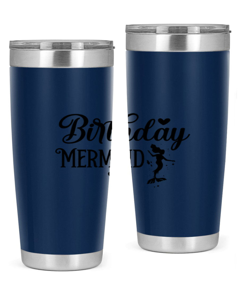 Birthday Mermaid 72#- mermaid- Tumbler