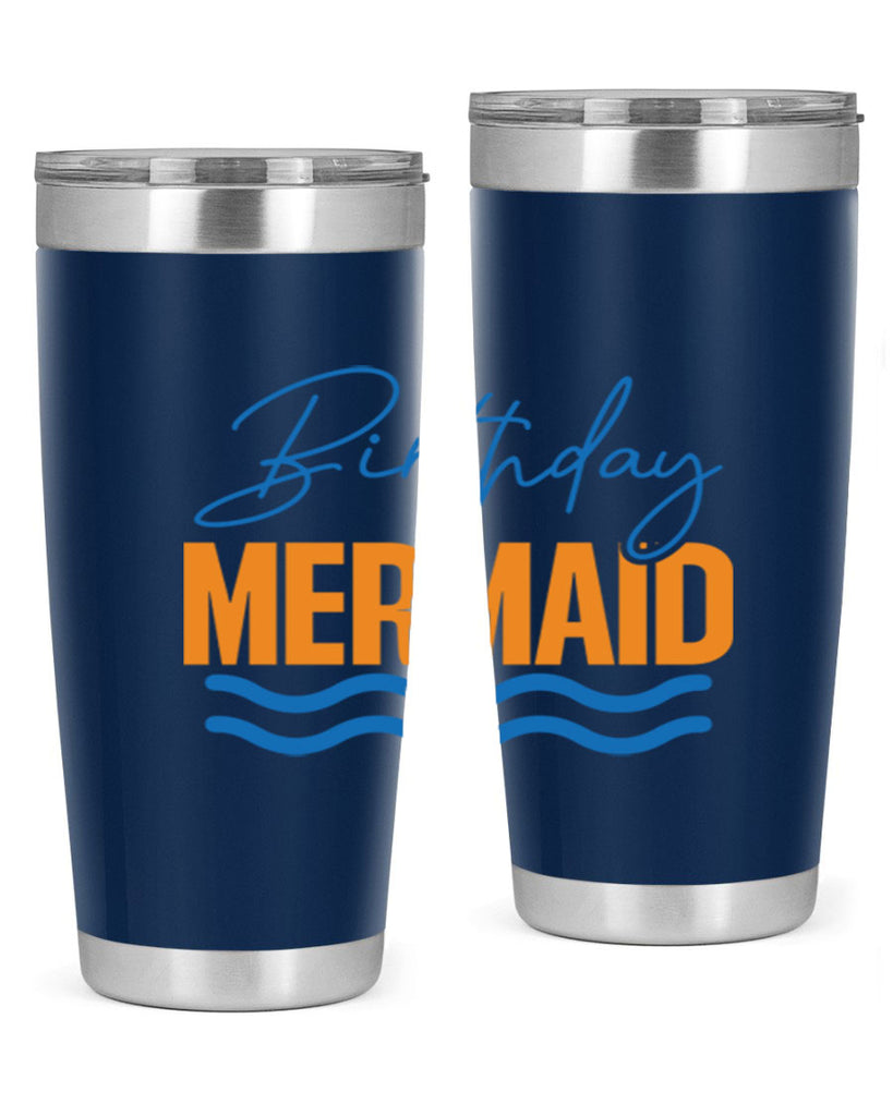 Birthday Mermaid 73#- mermaid- Tumbler