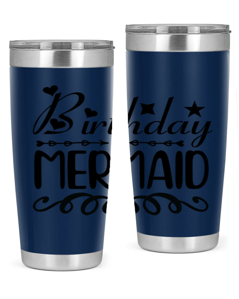 Birthday mermaid 75#- mermaid- Tumbler