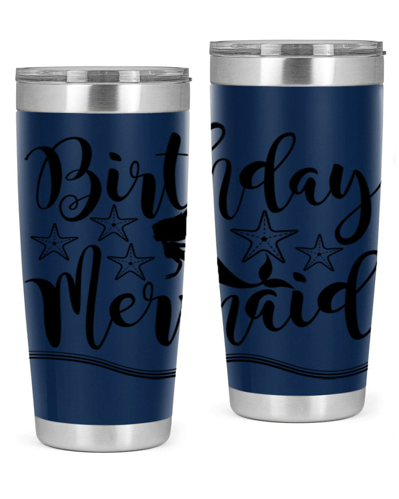 Birthday mermaid 77#- mermaid- Tumbler