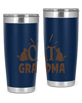 Cat Grandma Style 4#- cat- Tumbler