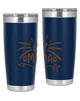 Cat Mama Style 5#- cat- Tumbler