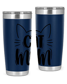 Cat Mom Style 85#- cat- Tumbler