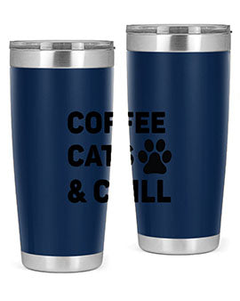 Coffee Cat Style 41#- cat- Tumbler
