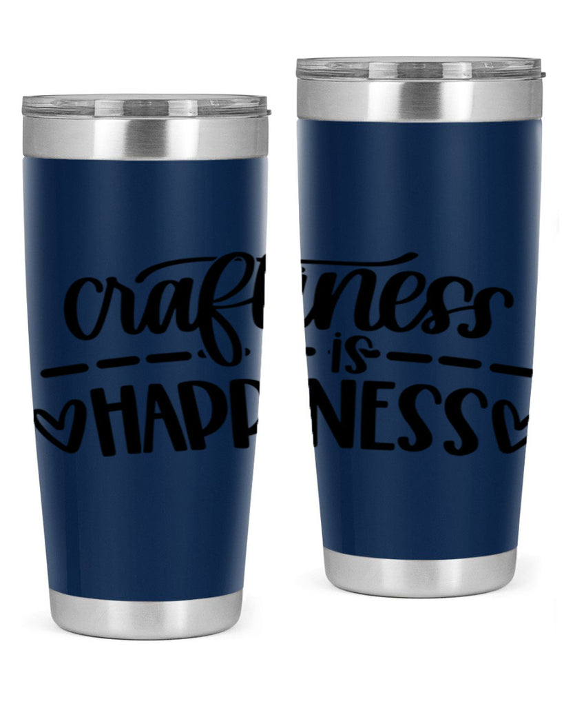 Craftiness Is Happiness 35#- crafting- Tumbler