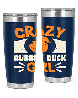 Crazy Rubber Duck Girl Style 4#- duck- Tumbler